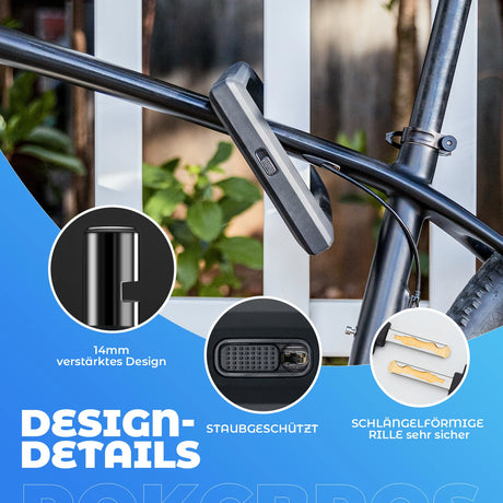 Fahrradschloss – Hohe Sicherheit 14 mm Bügelschloss