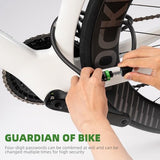 Fahrradschloss Zahlenschloss – Kabelschloss mit 4‑Stellen‑Code