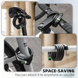 Fahrradschloss Zahlenschloss – Kabelschloss mit 4‑Stellen‑Code