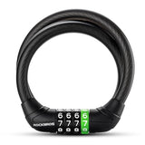 Fahrradschloss Zahlenschloss – Kabelschloss mit 4‑Stellen‑Code