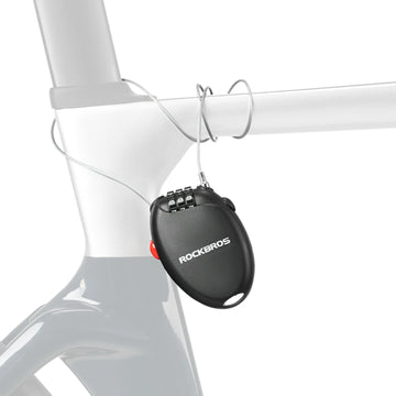 fahrradschloss stahlseil test Fahrradschloss mit 3 Zahlencode, 60cm Stahlseil Schloss – ROCKBROS-DE