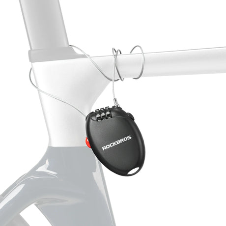 Fahrradschloss – 3‑stelliges Zahlenschloss mit 60 cm Stahlseil