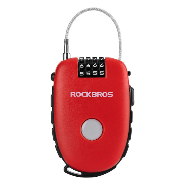 Fahrradschloss – Einziehbares Kabelschloss mit 4‑stelligem Code, 94 cm