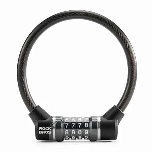 Fahrradschloss – 4‑stelliges Zahlenschloss mit 11,62 mm dickem Stahlkabel