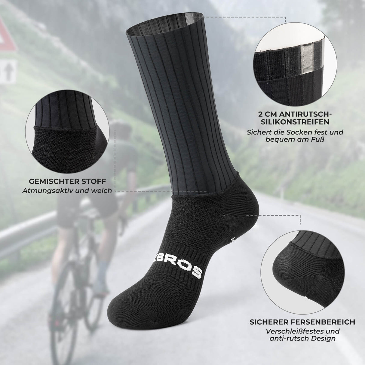 Fahrradsocken – Atmungsaktive Kompressionssocken für optimale Performance