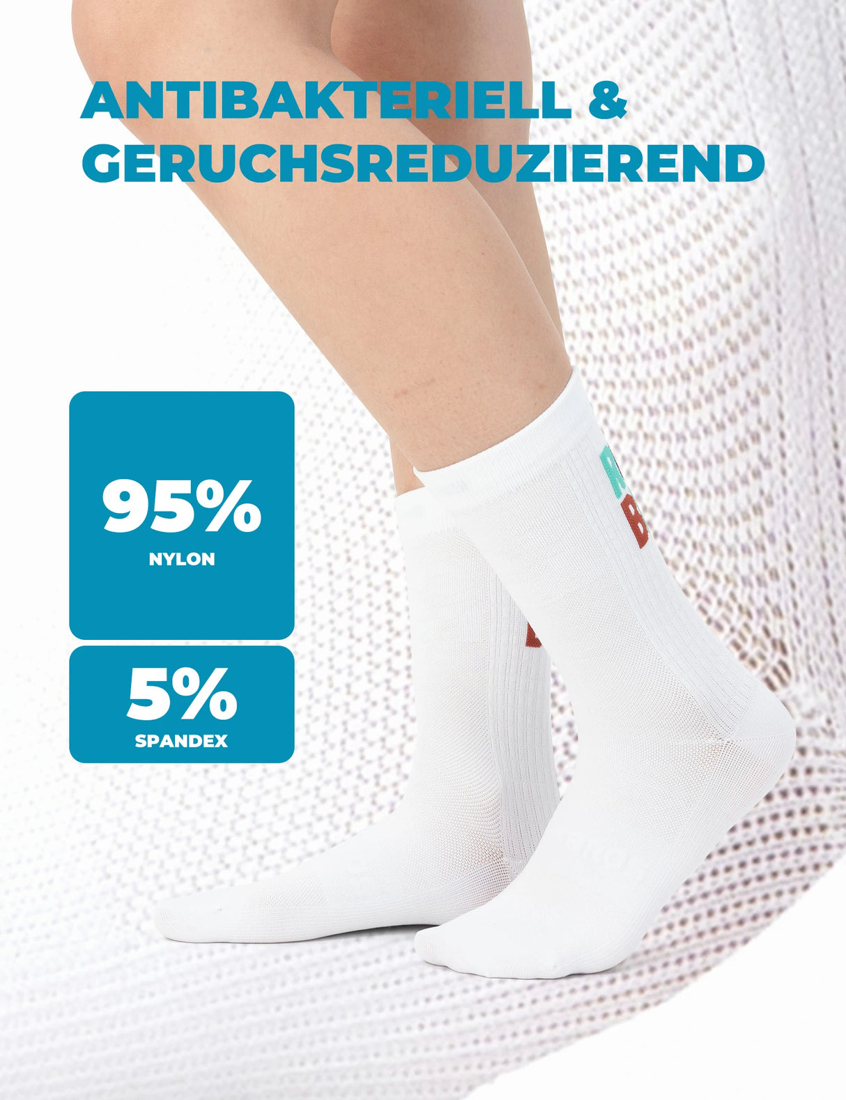 Fahrradsocken Rutschfest und Strapazierfähig 2 Paar