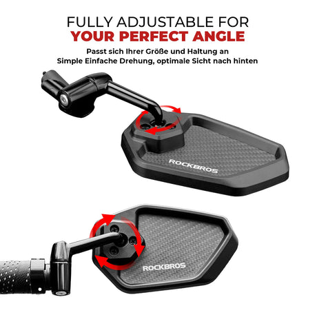 Fahrradspiegel – Weitwinkel, blendfrei & rückblicksicher