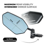 Fahrradspiegel – Weitwinkel, blendfrei & rückblicksicher