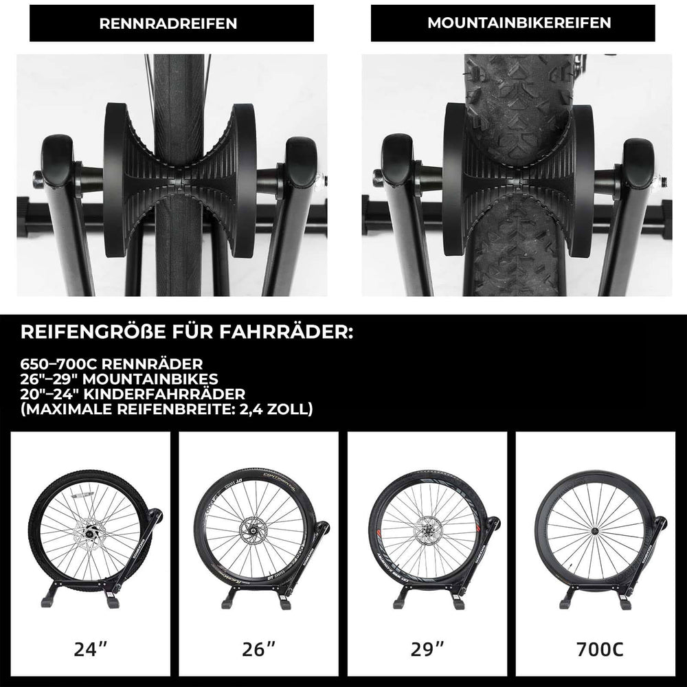 ROCKBROS Fahrradständer Fahrrad Faltbar aus Kohlenstoffstahl für 24-27,5”