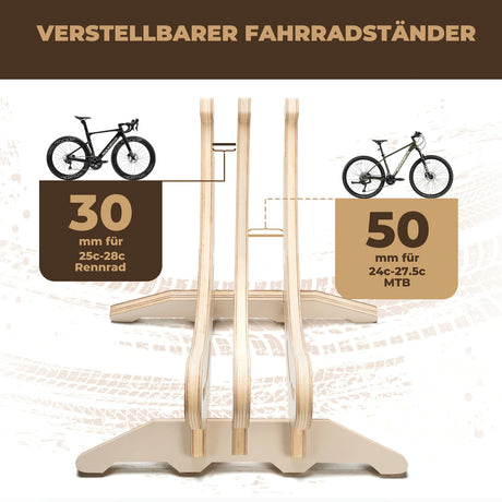 Fahrradständer, Verstellbarer Fahrrad Bodenständer Parkständer - ROCKBROS-EU