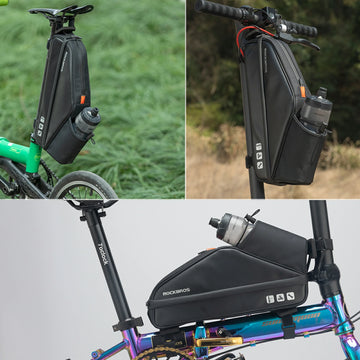 fahrradtasche e bike wasserdicht Fahrradtasche Wasserdicht Rahmentasche Dreieckstasche mit Wasserflasch – ROCKBROS-DE