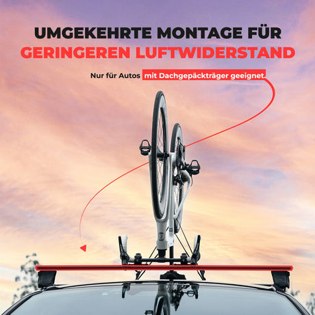 ROCKBROS Fahrradträger – Umgekehrte Dachträger‑Gabelhalterung