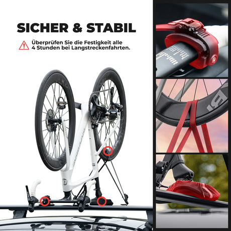 ROCKBROS Fahrradträger – Umgekehrte Dachträger‑Gabelhalterung