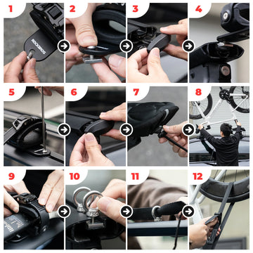 lenkerband auto Fahrradträger Umgekehrte Dachträger für das Auto – ROCKBROS-DE