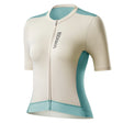 ROCKBROS Fahrradtrikot Damen – Sommer Kurzarm, atmungsaktiv, mit 3 Rückentaschen