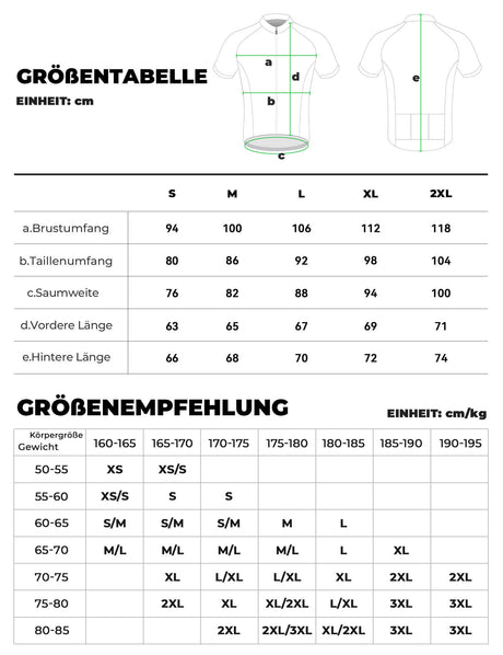 Fahrradtrikot Kurzarm Herren – Atmungsaktiv & Reflektierend