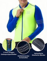 Fahrradtrikot Langarm Herren Winter – Warm, Atmungsaktiv & Reflektierend