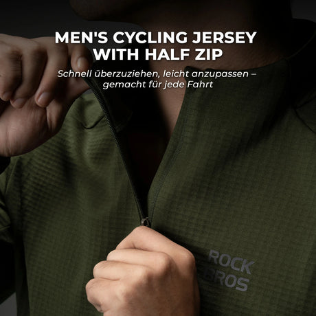 Fahrradtrikot Langarm Herren Winter – Warm, Fleece & Schnelltrocknend