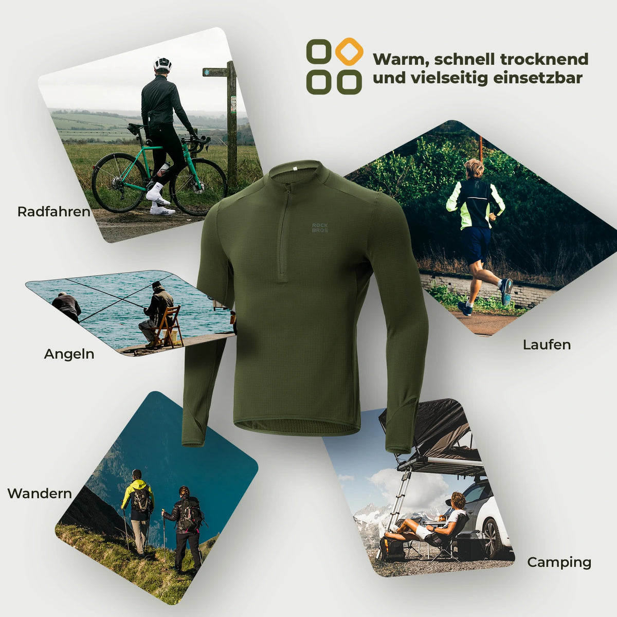 radtrikot herren langarm mountainbike Fahrradtrikot Radtrikot Langarm Herren Winter Warm Fleece Schnelltrock –  ROCKBROS-DE