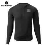 Fahrradtrikot Langarm mit kurzem Frontreißverschluss 9