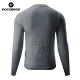 Fahrradtrikot Langarm mit kurzem Frontreißverschluss 1