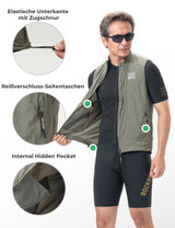 Fahrradweste Winddicht & Sonnengeschützt – Leicht, Atmungsaktiv & Schnelltrocknend