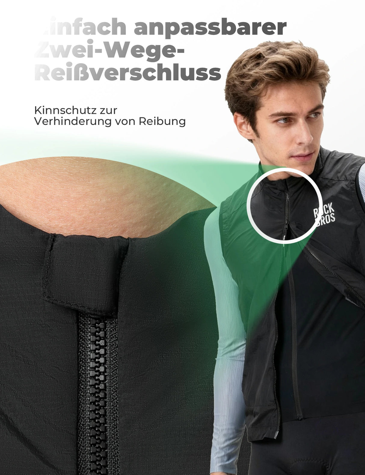 Fahrradweste Winddicht & Sonnengeschützt – Leicht, Atmungsaktiv & Schnelltrocknend