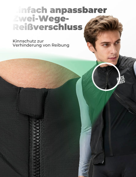 Fahrradweste Winddicht & Sonnengeschützt – Leicht, Atmungsaktiv & Schnelltrocknend