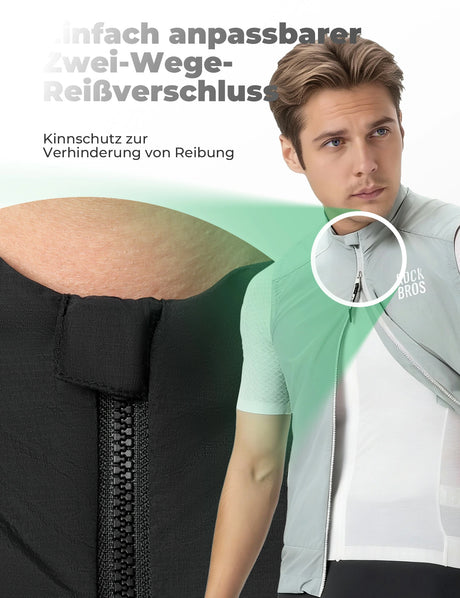 Fahrradweste Winddicht & Sonnengeschützt – Leicht, Atmungsaktiv & Schnelltrocknend