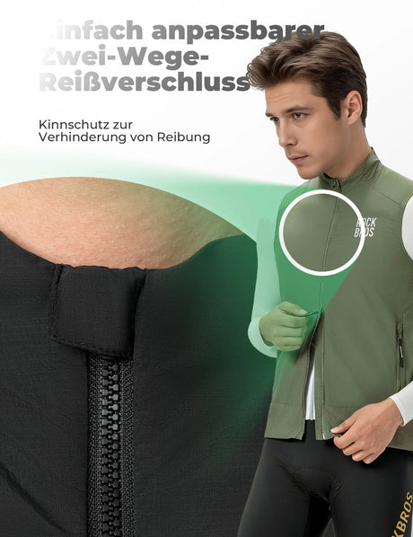 Fahrradweste Winddicht & Sonnengeschützt – Leicht, Atmungsaktiv & Schnelltrocknend