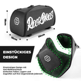 faltbare einteiler-gepäckträgertasche in schwarz