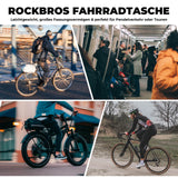 faltbare einteiler-gepäckträgertasche in schwarz