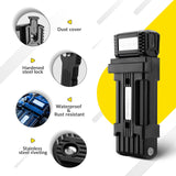 Faltschloss Fahrrad 88cm – Fahrradschloss mit Halterung