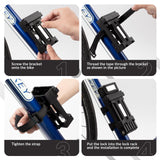 Faltschloss Fahrrad 88cm – Fahrradschloss mit Halterung