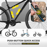 Faltschloss Fahrrad 88cm – Fahrradschloss mit Halterung