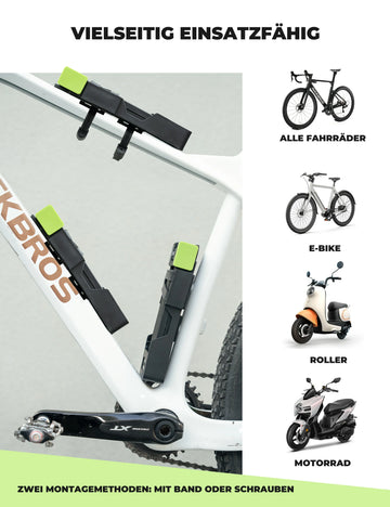 Faltschloss Fahrrad Diebstahlsicher, 8mm Extradicker Stahl, 120cm – ROCKBROS-DE