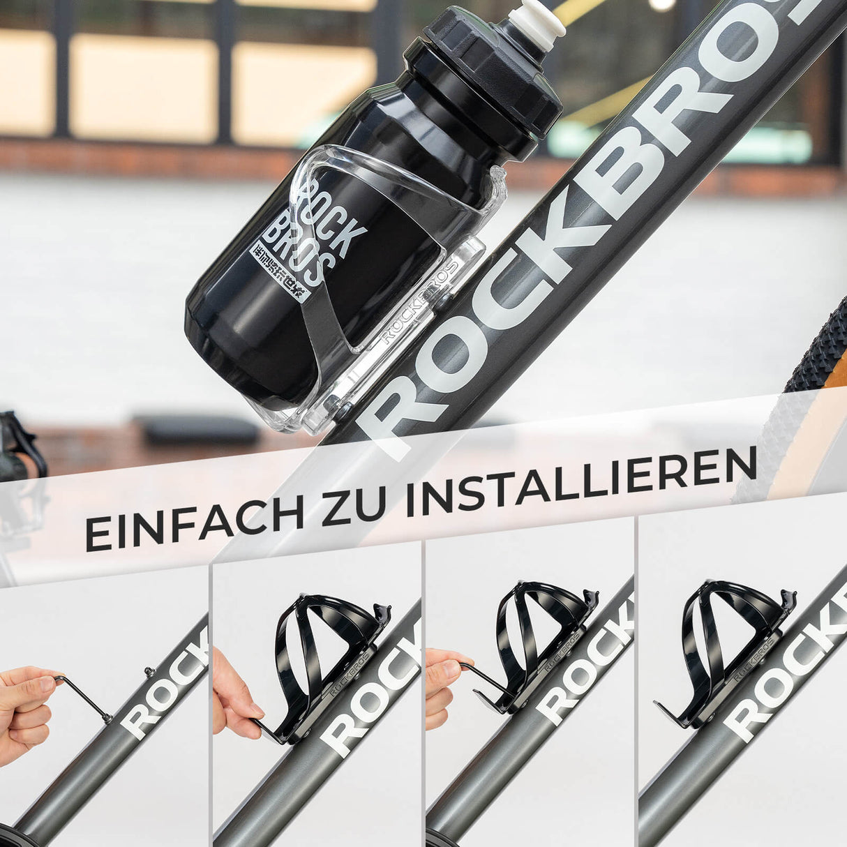 Flaschenhalter Fahrrad 2er-Pack – Leicht & Stabil aus PC-Material
