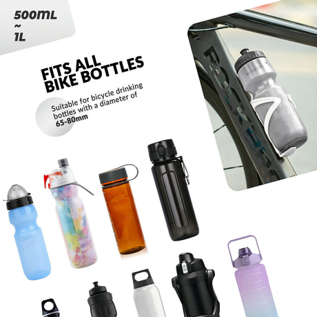 Fahrrad‑Flaschenhalter – 2er‑Pack, Leichtgewicht & 5 Farben