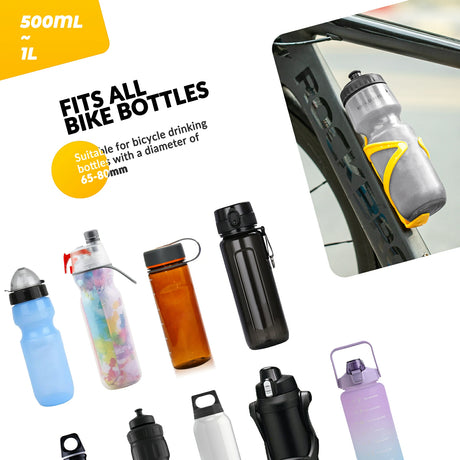 Fahrrad‑Flaschenhalter – 2er‑Pack, Leichtgewicht & 5 Farben