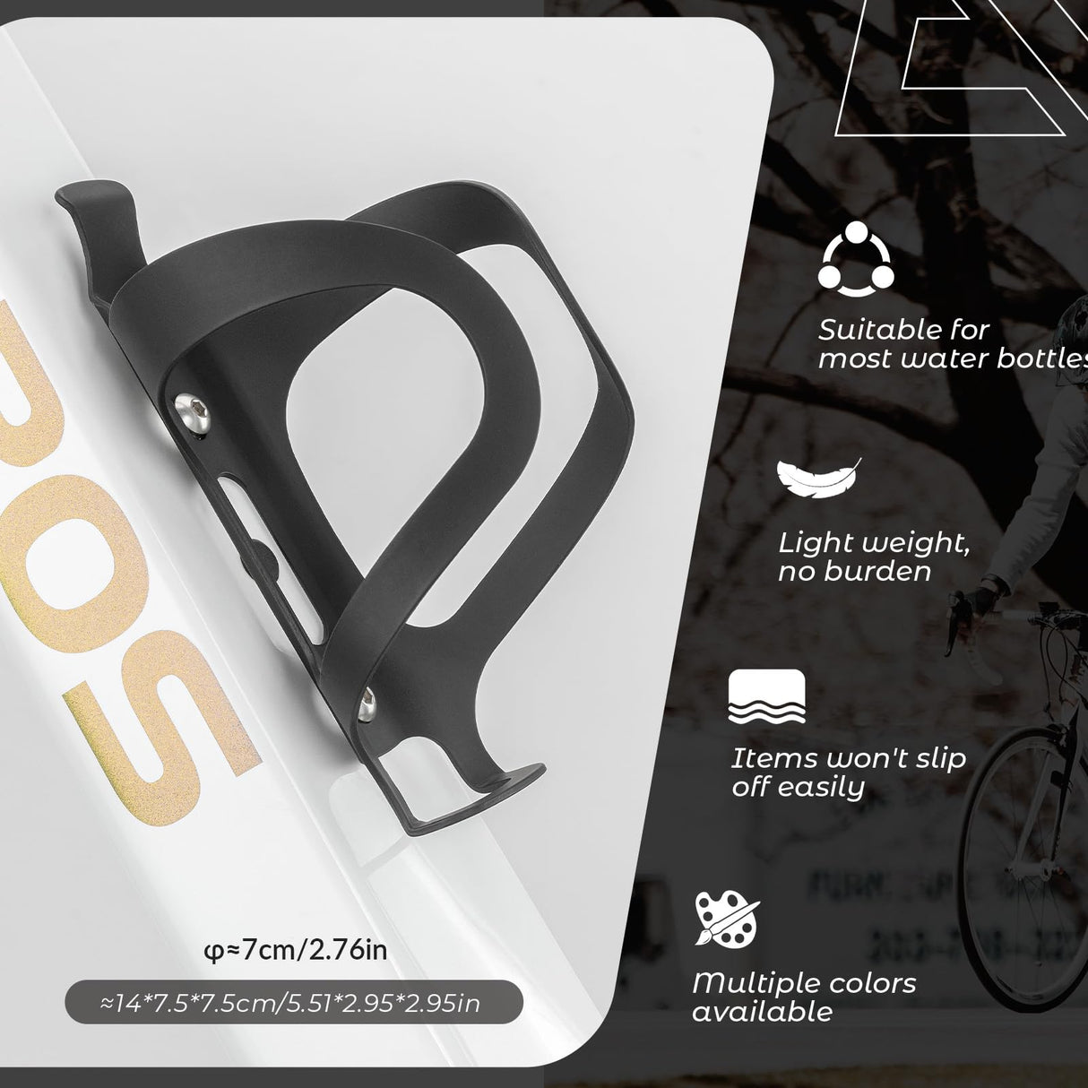 Flaschenhalter Fahrrad Getränkehalter – Leicht & Stabil aus Aluminiumlegierung