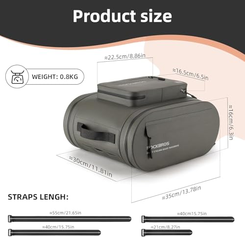 Gepäckträgertasche – Wasserdicht, 3‑in‑1, 14 L, mit mehreren Fächern