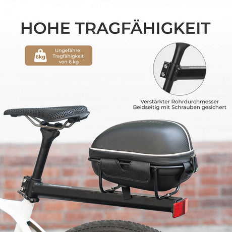 ROCKBROS Gepäckträgertasche – Wasserfest & Schnellspanner-Design mit Halterung