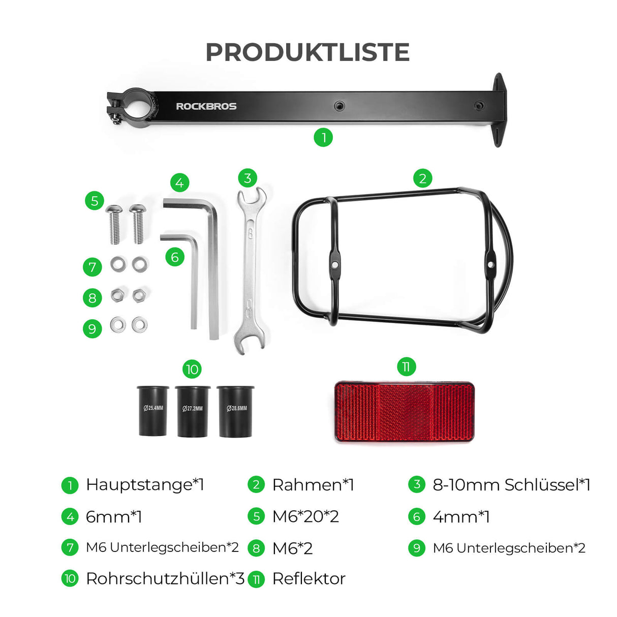 ROCKBROS Gepäckträgertasche – Wasserfest & Schnellspanner-Design mit Halterung