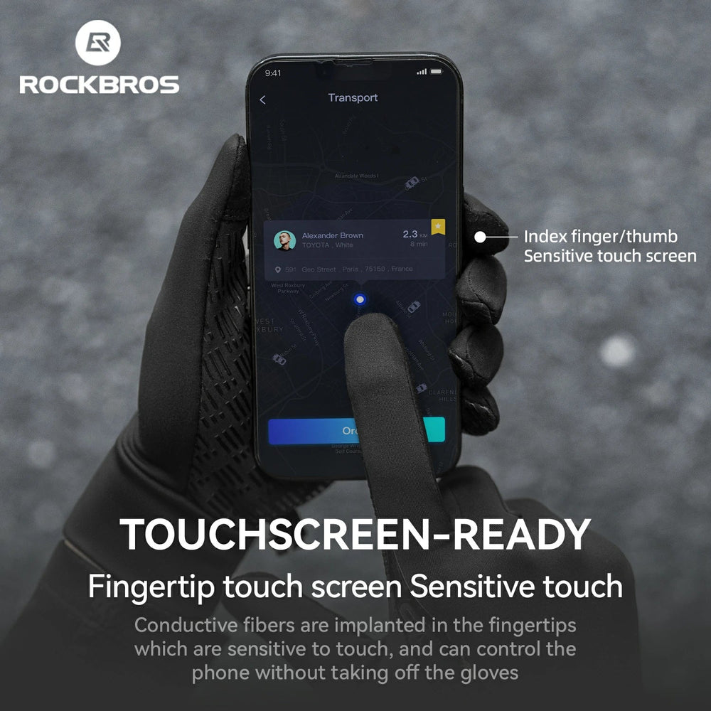 Graphene Winter-Fahrradhandschuhe von 5°C bis 15°C