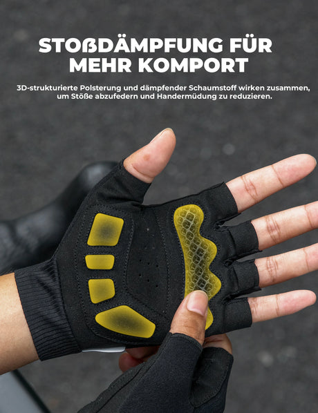 Halbfinger‑Fahrradhandschuhe Sommer – Elastisch, atmungsaktiv & dämpfend