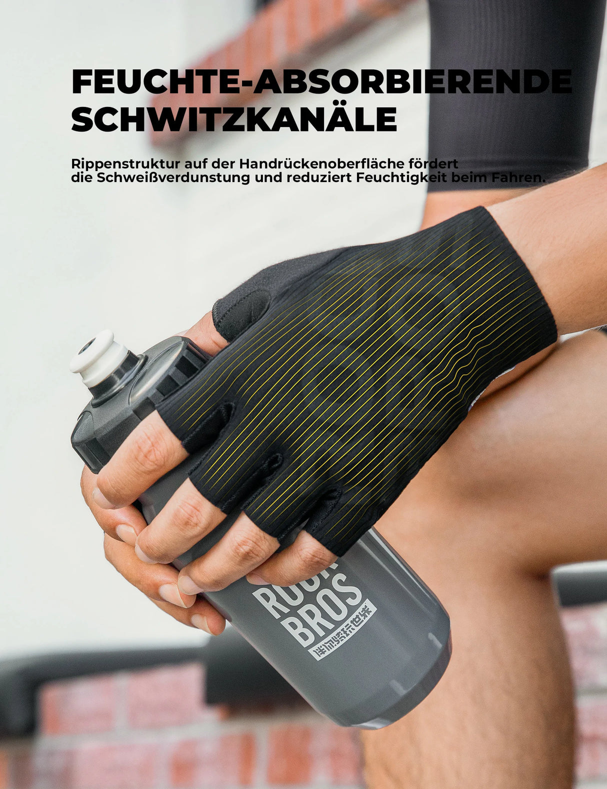 Halbfinger‑Fahrradhandschuhe Sommer – Elastisch, atmungsaktiv & dämpfend