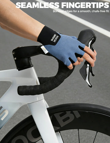 fahrradhandschuhe rennrad Halbfinger Fahrradhandschuhe mit PORON XRD Polster – ROCKBROS-DE