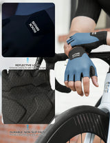 ROCKBROS Halbfinger Fahrradhandschuhe – Mit PORON XRD® Polster, Herren & Damen