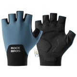 ROCKBROS Halbfinger Fahrradhandschuhe – Mit PORON XRD® Polster, Herren & Damen
