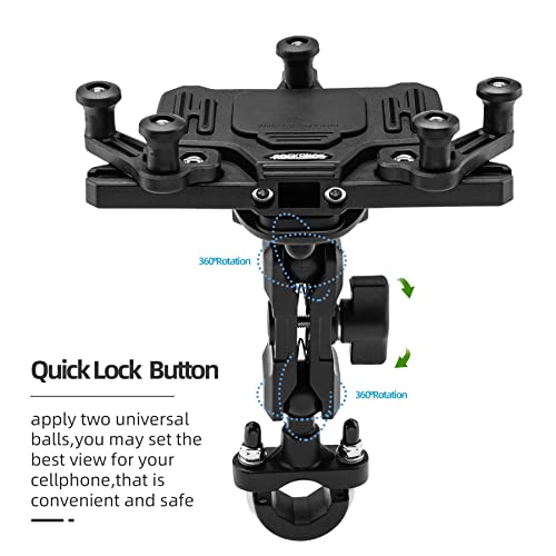 Handyhalterung Motorrad Universal – Für 4,9-7,3 Zoll Smartphones